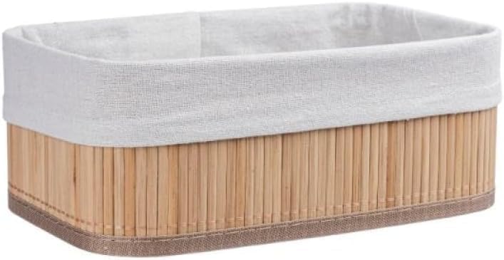 3'lü Bambu Sepet Seti: Çok Amaçlı Ekmek Sepeti ve Banyo Mutfak Organizeri (Dikdörtgen)