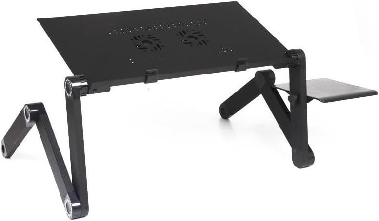 Kenly Katlanabilir Laptop Sehpası – Taşınabilir ve Ayarlanabilir Notebook Standı, Ergonomik Tasarım, Şık Siyah Masaüstü Laptop Standı