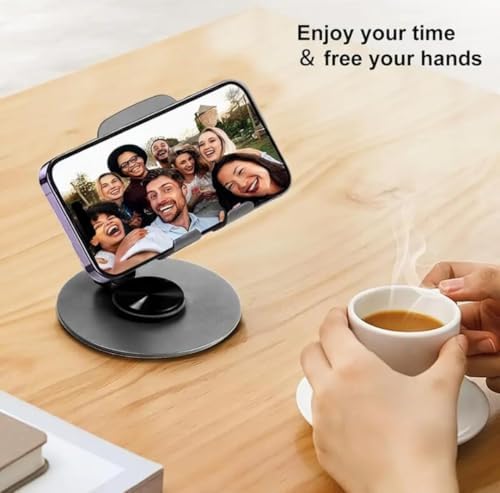 METAL 360 DERECE DÖNEBİLEN Ayarlanabilir Yükseklik ve Açı Ayarlı TABLET VE TELEFON STANDI FÜME GRİ FİYAT - PERFORMANS ÜRÜNÜ