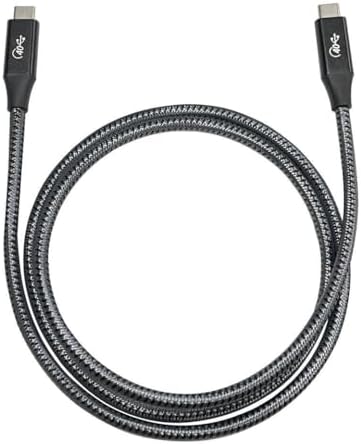 Action Thunderbolt 4 Type C Kablo 100 W PD Şarj 1.8 Metre 40 Gbps Veri ve Görüntü Aktarım Kablosu Örgülü Kablo TH02
