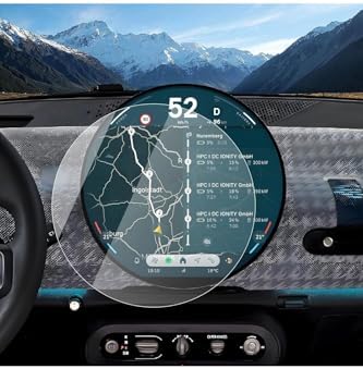 Mini Cooper/Countryman ile uyumlu 2024 2025 Navigasyon ve Bilgi Ekranı 9H Nano Ekran Koruyucu