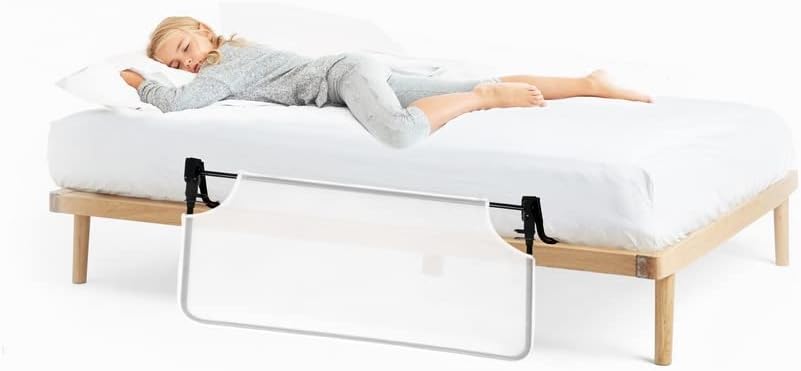 Agubugu Baby - Desensiz Beyaz Fileli Katlanabilir Yatak Bariyeri 120 cm