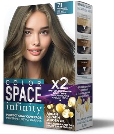 Space Infınıty Set Saç Boyası 7.1 Küllü Kumral