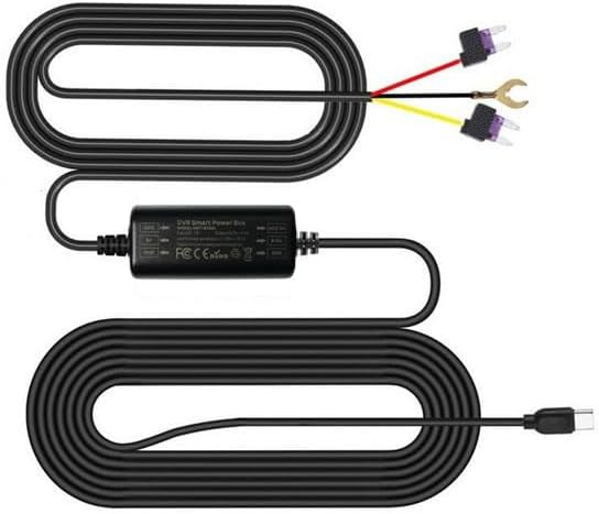 3 Metre Type-C Araba Hardwire Güç Kablosu 12/24V-5V Dönüştürücü – Otomobil Uyumlu Sürekli Güç Kaynağı, Park Modu Destekli Düşük Voltaj Korumalı Gizli Montaj Step-Down Kablo