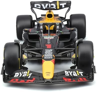 Bburago 1:24 2023 Yarış Oracle Red Bull RB19 Verstappen ile Döküm Araba #1 Figür
