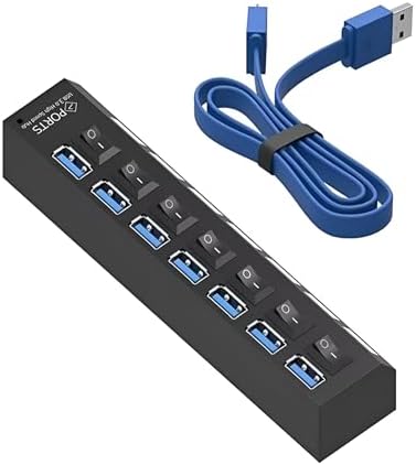 A5258 7 Portlu Usb 3.0 Hub Anahtarlı Çoklayıcı Çoğaltıcı Switch
