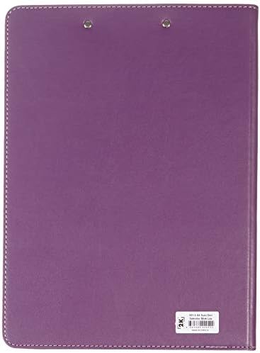 2K 501-5 Sekreterlik/Sekreter Tablası/Sekreter Notluğu A4 Suni Deri Notluk Dosyası, Lila, A4