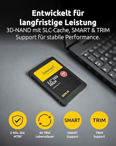 Intenso SSD 2.5 inç SATA 3 120 GB, Siyah