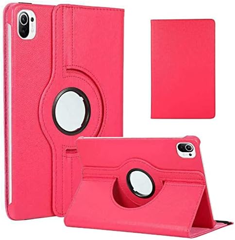 Xiaomi İle Uyumlu Mi Pad 5 Dönebilen Standlı Kılıf, Pembe Koyu