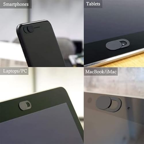 5 Adet Webcam Kapatıcı 0,7 mm ince - (Web kamerası) MacBook Pro, iMac, Laptop, PC, iPad Pro, iPhone, akıllı telefon uyumlu