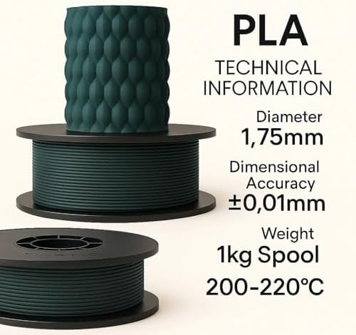 Pla+ Filament 1.75mm 1 Kg - Petrol Yeşili