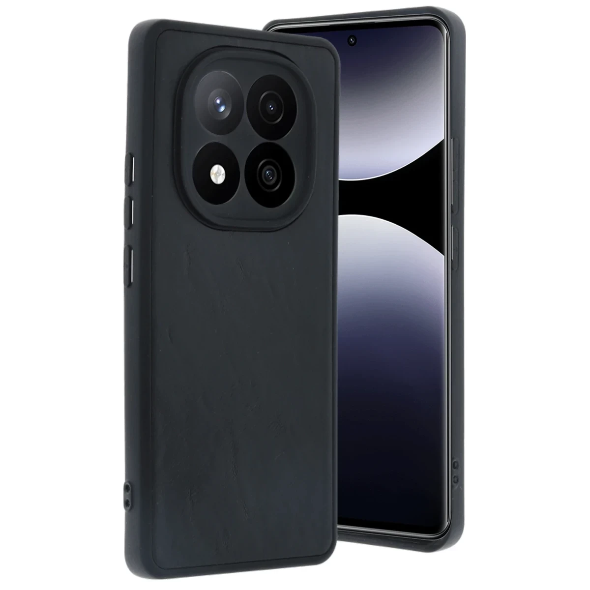 Xiaomi Redmi Note 14 Pro 4G Kılıf Aras Deri Kapak - Siyah