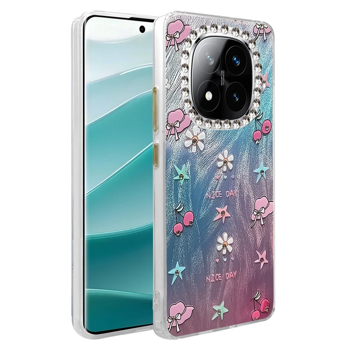 Xiaomi Redmi Note 14 Pro 5G Kılıf Blade Aynalı Desenli Kapak - Desen 4