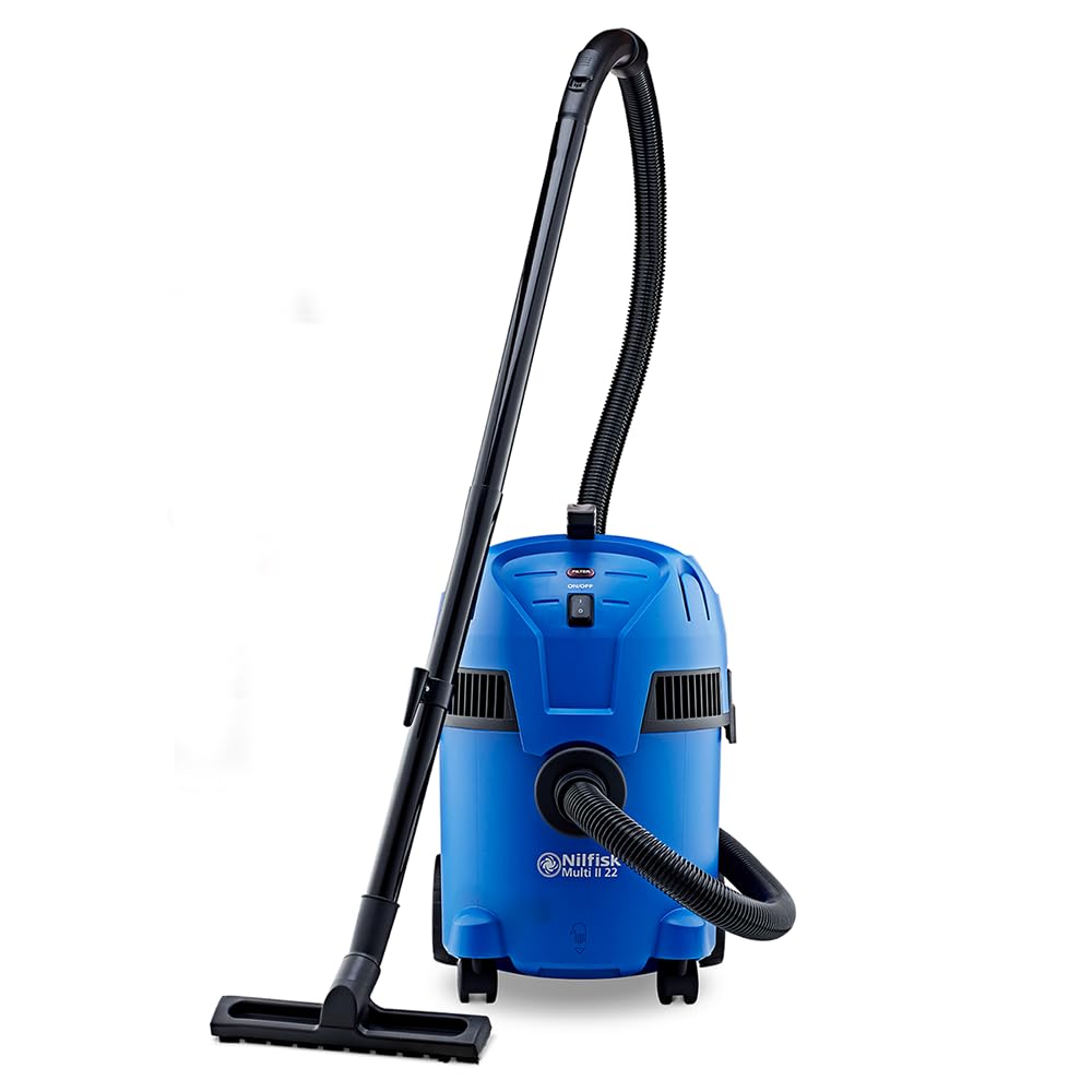 Nilfisk MULTI II 22 Sanayi Tipi Elektrikli süpürge, Siyah/Mavi