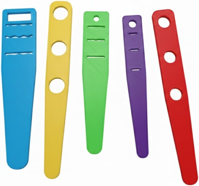 Bel Lastik Kordon İplik Takma Geçirme Aparatı 5 li Set