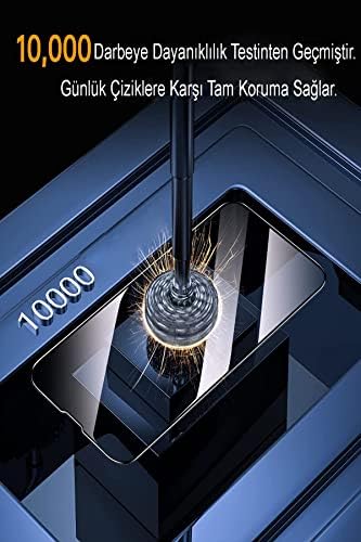 Xiaomi Redmi Note 11 Pro ile uyumlu Tam Kaplayan Anti Statik Görünmez Safir Ekran Koruyucu Hayalet Cam