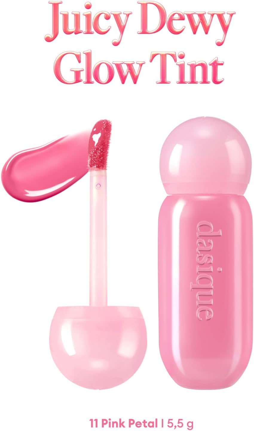 Dasique Parlak Bitişli & Hafif Renkli Nemlendirici Etkili Tint Juicy Dewy Glow Tint (11 Pink Petal)