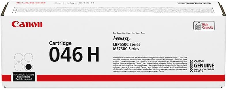 Canon Toner 046H Siyah (yakl. 6.300 sayfa) - i-SENSYS LBP653Cdw, i-SENSYS LBP654Cx, i-SENSYS MF732Cdw, i-SENSYS MF734Cdw, i-SENSYS MF735Cx için uygun