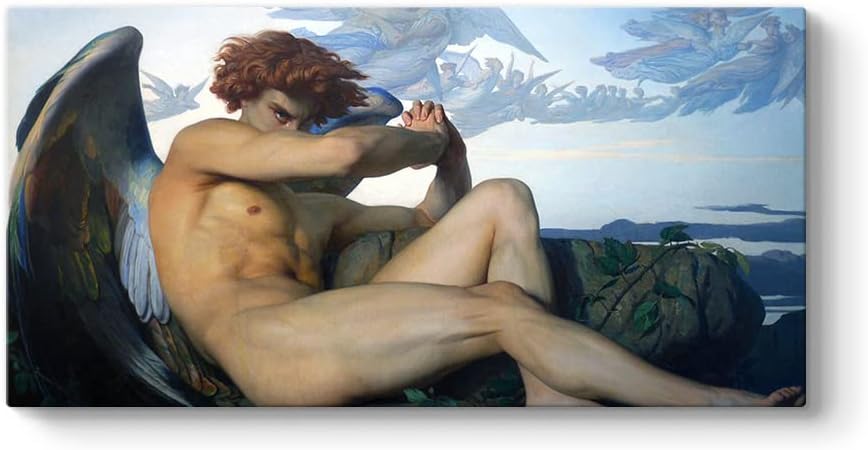 tabloshop Alexandre Cabanel - Fallen Angel Kanvas Tablo 100 x 50