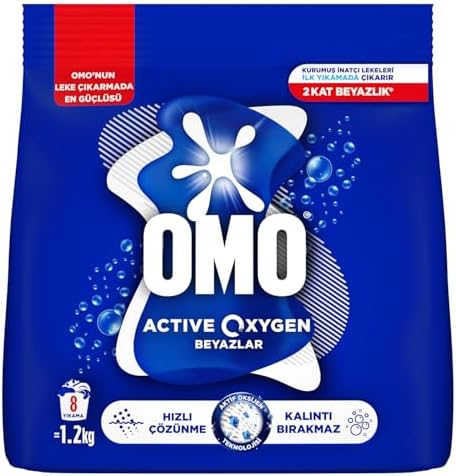 Oxygen Toz Çamaşır Deterjanı Beyazlar için, 1.2 Kg