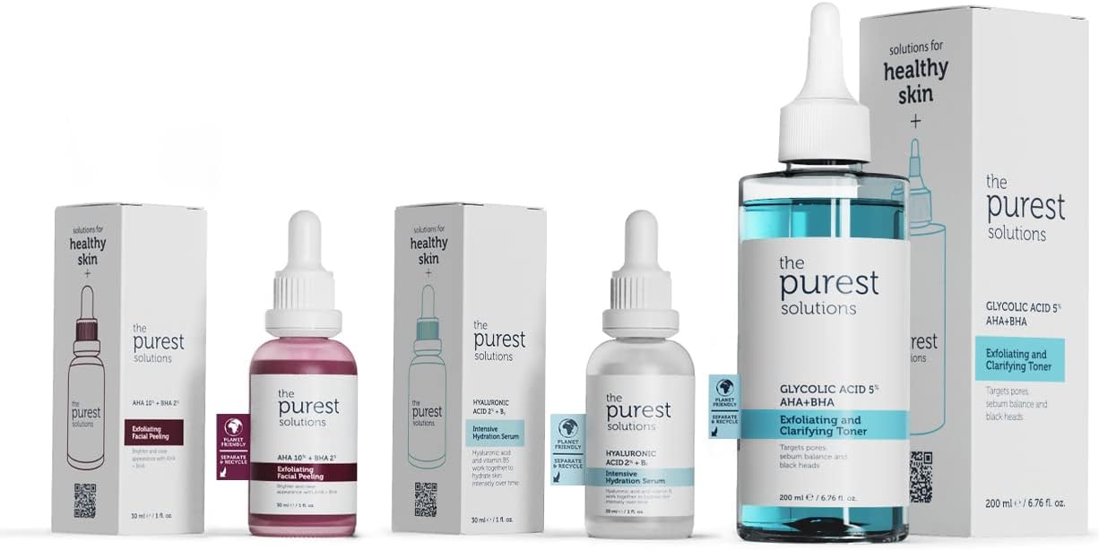 The Purest Solutions, Siyah Nokta Önleyici Ve Gözenek Sıkılaştırıcı & Nemlendirici Cilt Bakım Seti