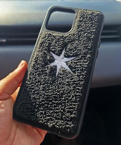 Nakışlı iPhone Kılıfı – Estetik İşlemeli Tasarım, Darbe Emici, Yumuşak Kenar Koruma, Şık ve Dayanıklı Kılıf (yıldız, IPhone 15 Pro)