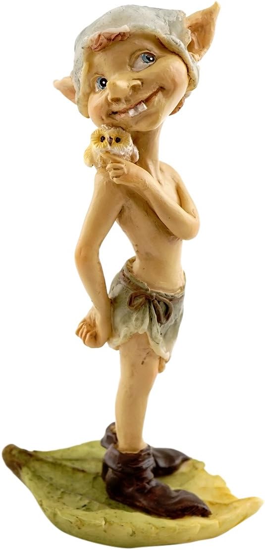 Top Collection Minyatür Peri Bahçesi ve Baykuş Heykelcikli Teraryum Pixie, Tan, Yeşil