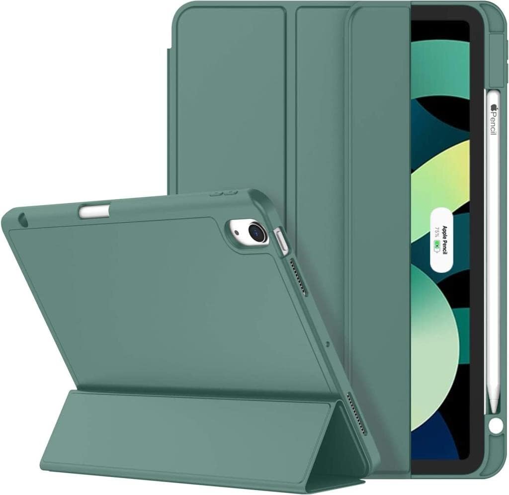 UnDePlus Honor Pad 10 12.1inç HEY3-W00 Uyumlu ile uyumlu Kılıf Kalem Bölmeli Smart Case Koyu Yeşil