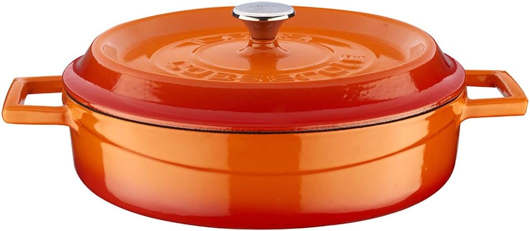 Lava Döküm Çok Amaçlı Yayvan Tencere 24 cm Turuncu - Lv Y St 24 K2