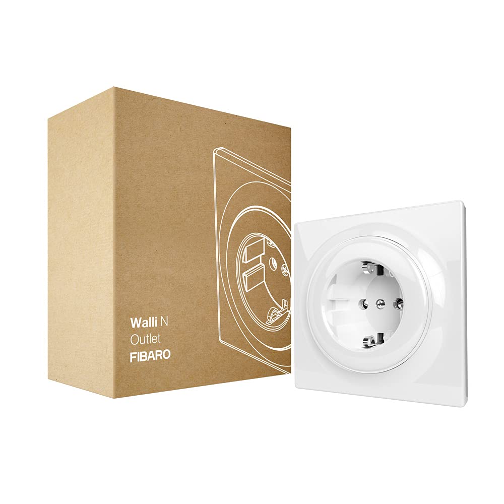 FIBARO N Outlet Type F/Walli-line Standart Priz, Tip F, Beyaz, FGWSONF-011