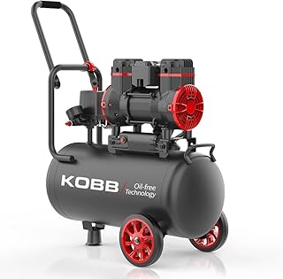 KOBB KBK25S 1.7HP 25Lt 8Bar Yağsız Sessiz Taşınabilir Hava Kompresörü