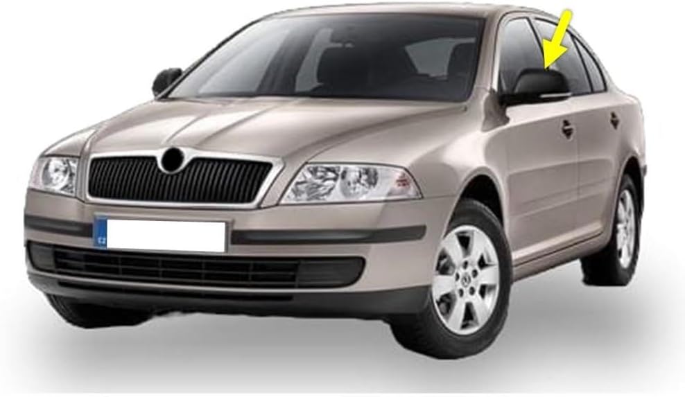 Sol Dış Dikiz Ayna Kapağı Siyah 1Z0857537 Skoda Octavia A5 ile uyumlu 2005-2008