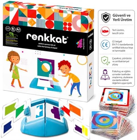 Zet Zeka RENKKAT (Tek Kişilik) Dikkat, Oyunu 4+ Yaş 1 Oyuncu