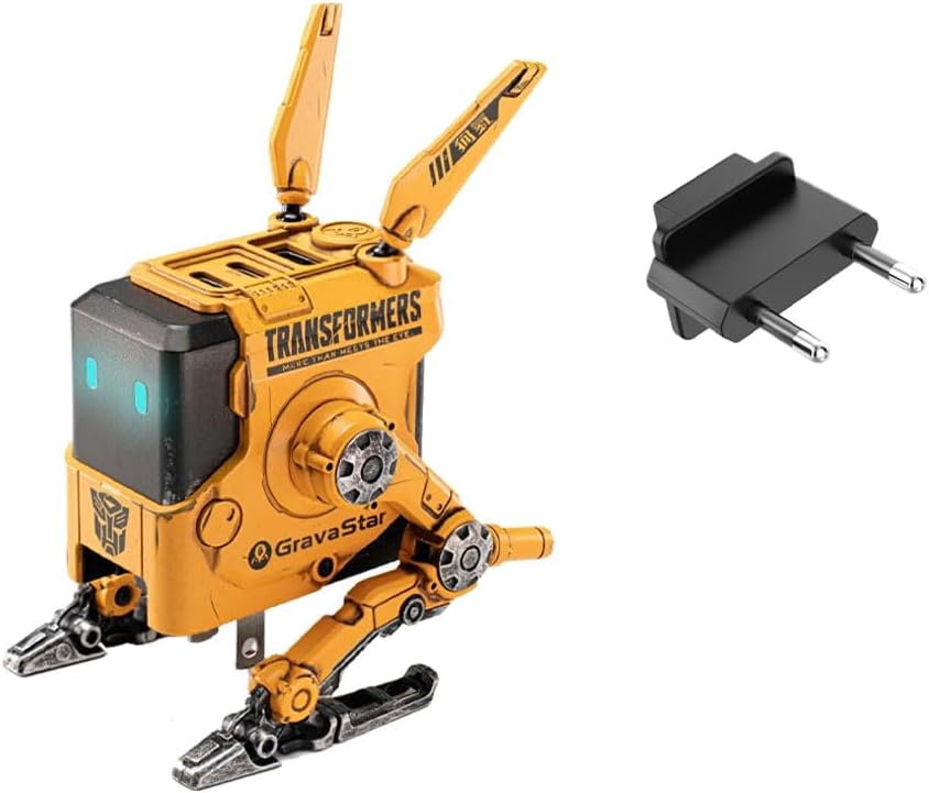 GravaStar Alpha 65 W GaN Hızlı Şarj Cihazı, Çoklu Soketli 3 Bağlantı Noktalı Hızlı Şarj Cihazı, Birleşik Krallık/AB/ABD için Evrensel Şarj Cihazı, iPhone, MacBook, iPad, Galaxy (Sarı)