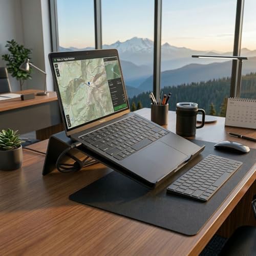 Metal Laptop Standı MacBook Laptop Standı Dizüstü Bilgisayar Yükseltici Stand Notebook Standı Soğutmalı Ergonomik Laptop Yükseltici Masaüstü Stand (Siyah)