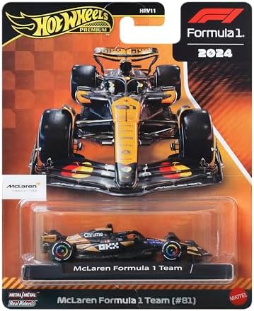 Formula 1 Yarış Arabası, McLaren Formula 1 Team, Premium Koleksiyon, Die-Cast Metal, 6+ Yaş, HRV11-Jbm11 Model (#81)