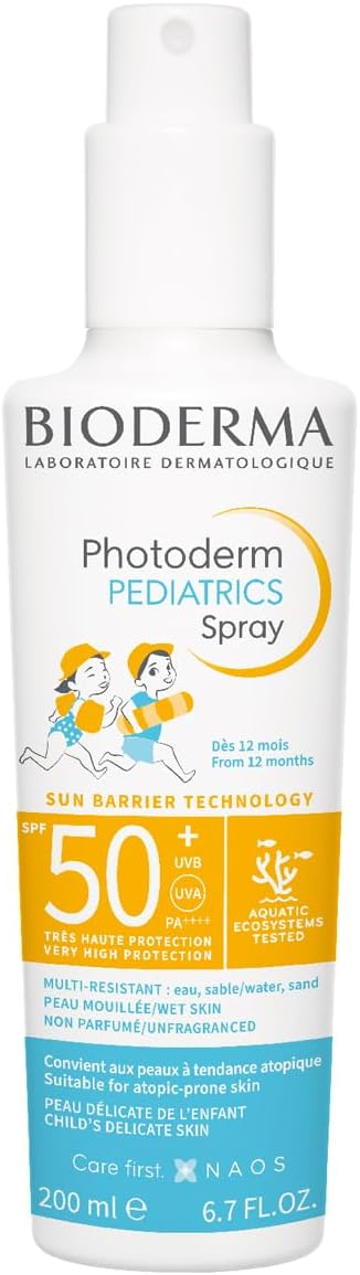 Bioderma Photoderm Pediatrics Spray SPF50+ Bebek, Çocuk Çok Yüksek Korumalı Sprey Formda Güneş Kremi 200 ml