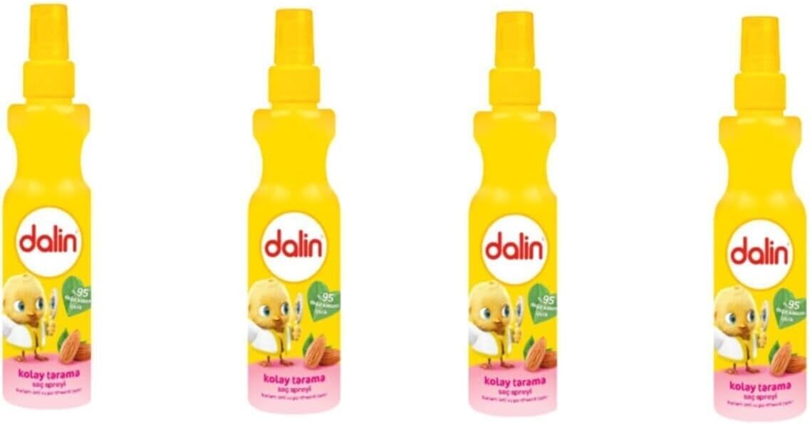 Dalin Kolay Tarama Saç Spreyi, Badem Özlü, 200ml, 4x Adet