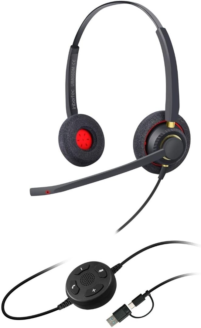 UB805DM Professional Duo Yapay Zeka Gürültü Engelleyici USB Kulaklık