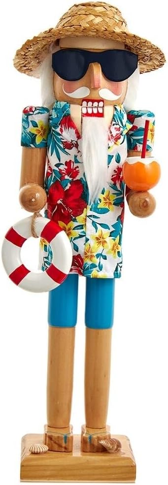 Kurt Adler Plaj Santa Fındıkkıran, 38 cm Boyunda