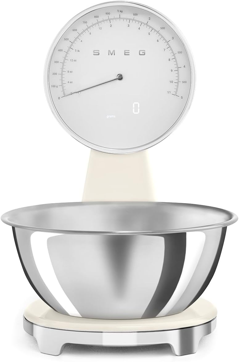 Smeg 50's Style Retro Analog Mutfak Tartısı Krem