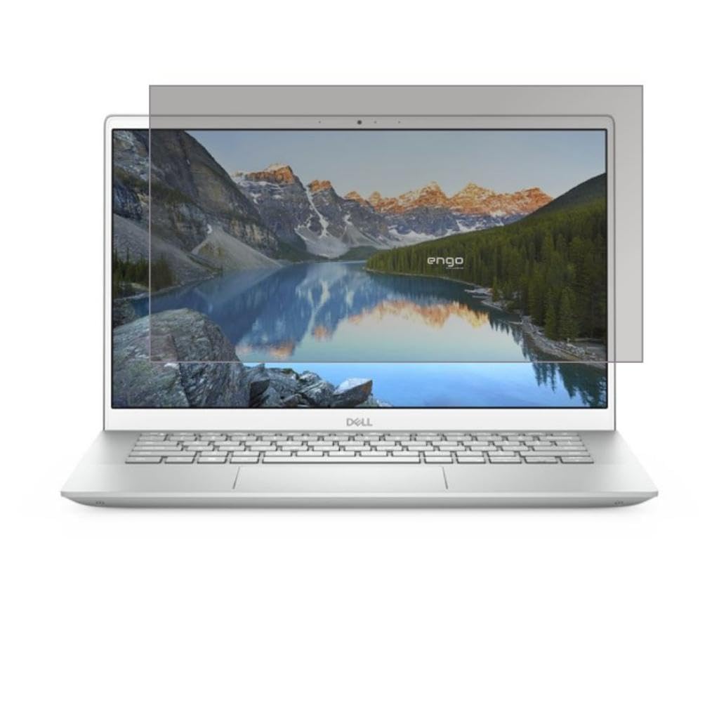 Engo Dell Inspiron 14 5000 14 İnç İle Uyumlu Hayalet Ekran Koruyucu Notebook, Yandan Görünmeyen Anti-Spy Gizlilik (Privacy) Laptop Koruması, 9H Temperli Nano Kırılmaz Esnek Cam, Parlama Önleyici