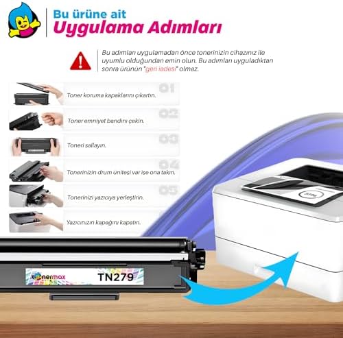 Brother Uyumlu DCP-L3560CDW Muadil Toner Set- Çipli/TN-279XL