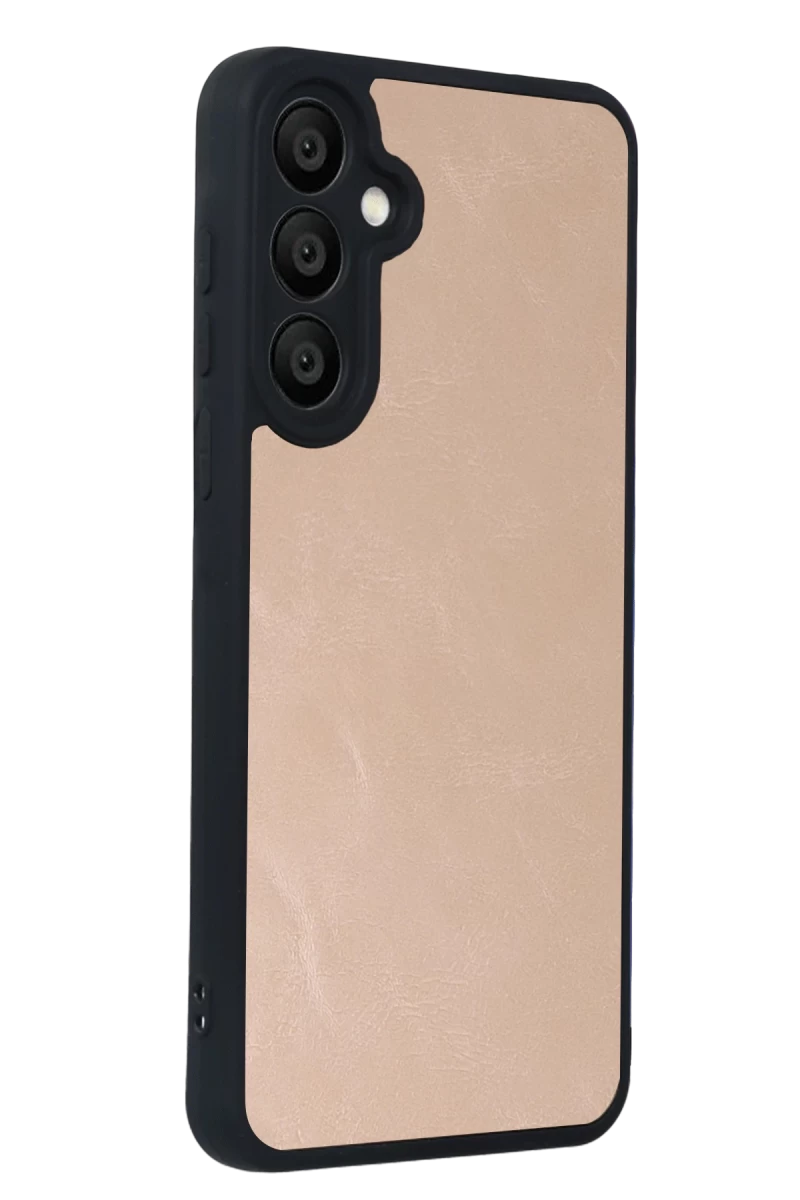 Samsung Galaxy A37 5G Aras Deri Kapak - Pudra