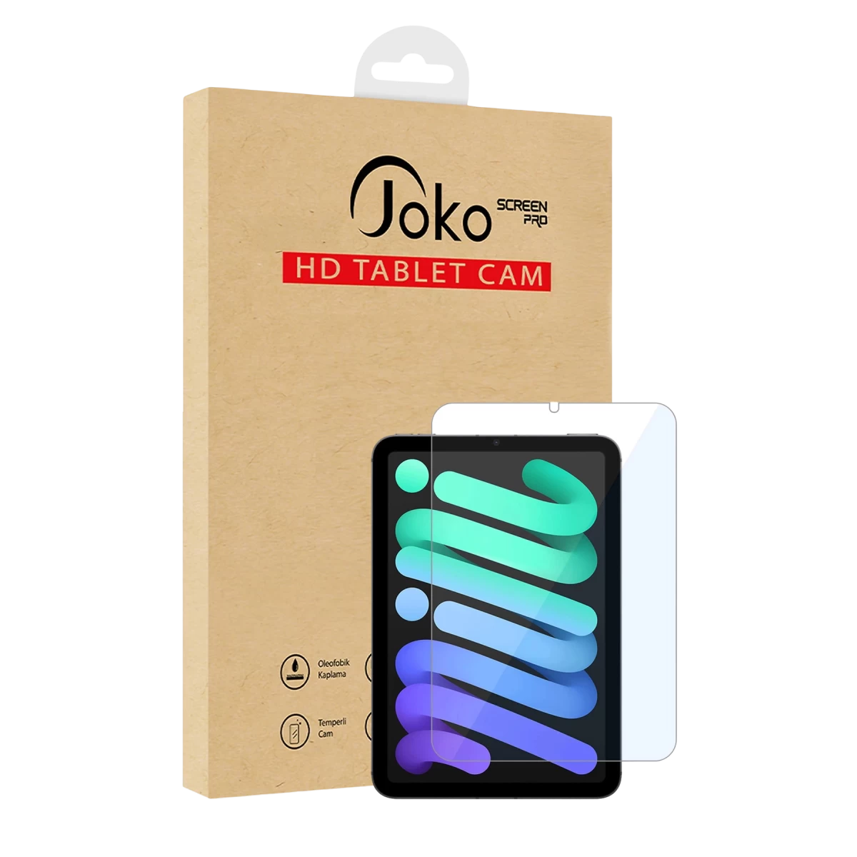 Joko Apple iPad Mini 5 HD Tablet Cam Ekran Koruyucu - Şeffaf
