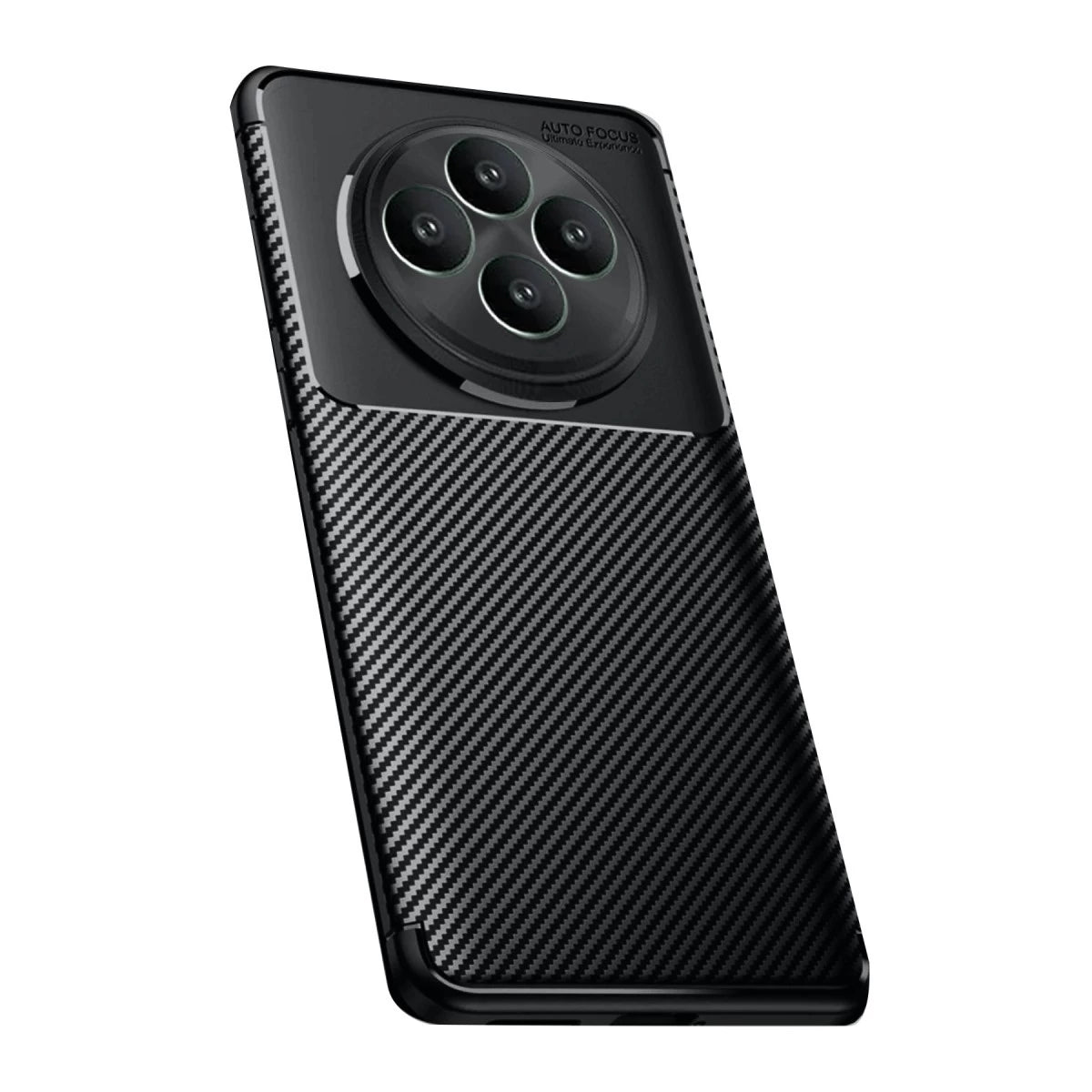 Oppo Reno 11 FS Kılıf Auto Focus Karbon Kapak - Siyah