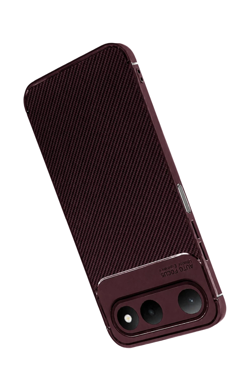 Tecno Spark 50 5G Auto Focus Karbon Kapak - Bordo