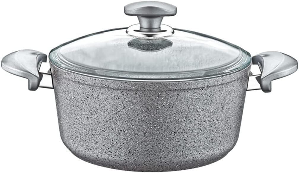 OMS Granit Derin Tencere 24x12 Cm Gri