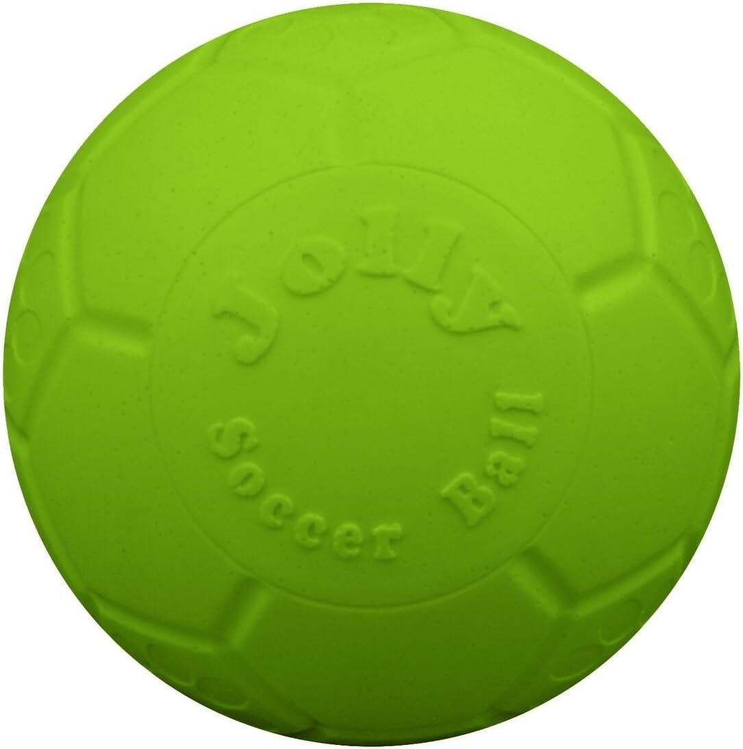 Jolly Pets-Jolly Evcil Orta Futbol Topu Yüzer-Zıplayan Köpek Oyuncak, 6 inç Çap, elma yeşili