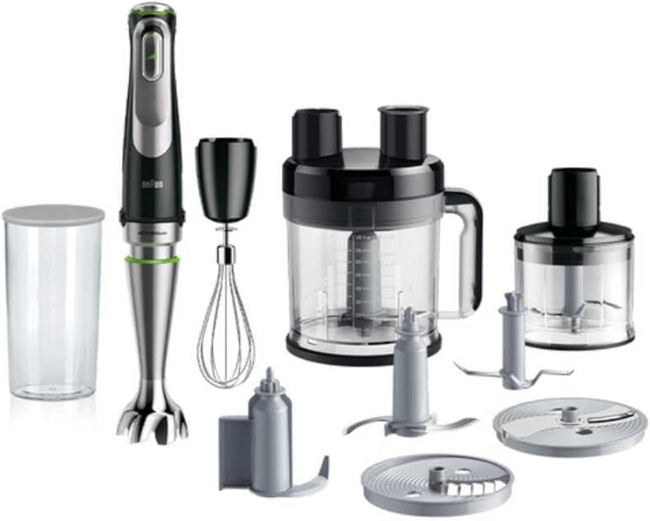 Braun MultiQuick 9 MQ 9195XLI 2L El Blenderi 1200W Siyah, Paslanmaz Çelik